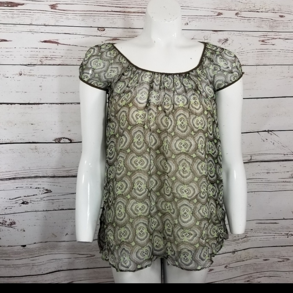 E.C.I. PEASANT TOP CAP SLEEVES LINED SIZE‎ 2